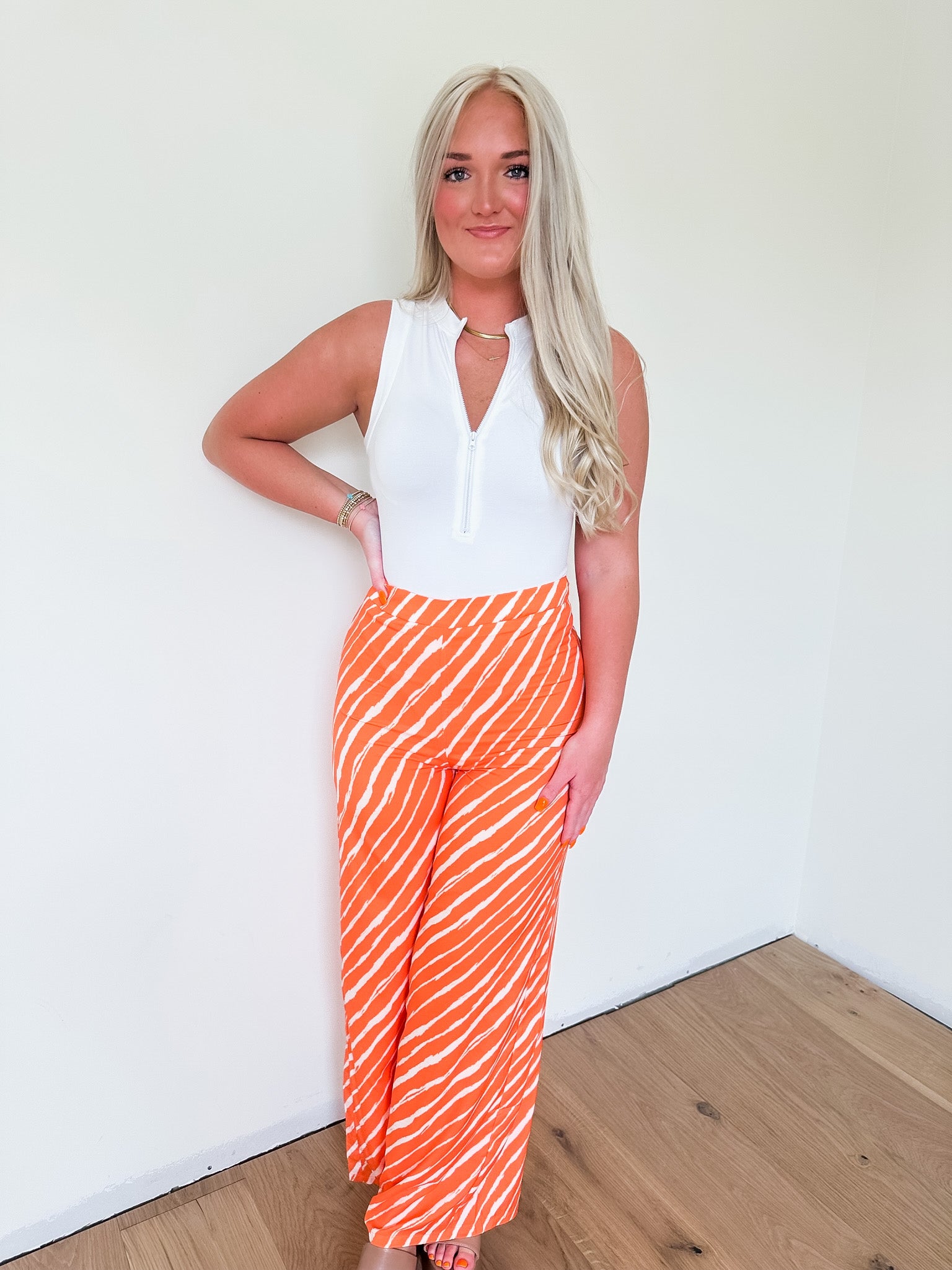 Zipped Up Bodysuit-Tops-U&I Boutique